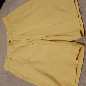Yellow shorts